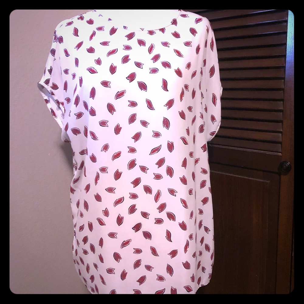 EUC LOFT mixed media shirt